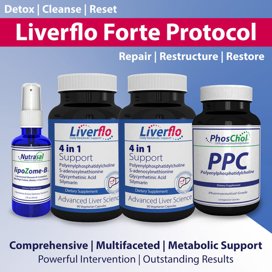 LiverFlo 4 in 1  Forte Protocol - The Ultimate Protocol for Liver Support and Function