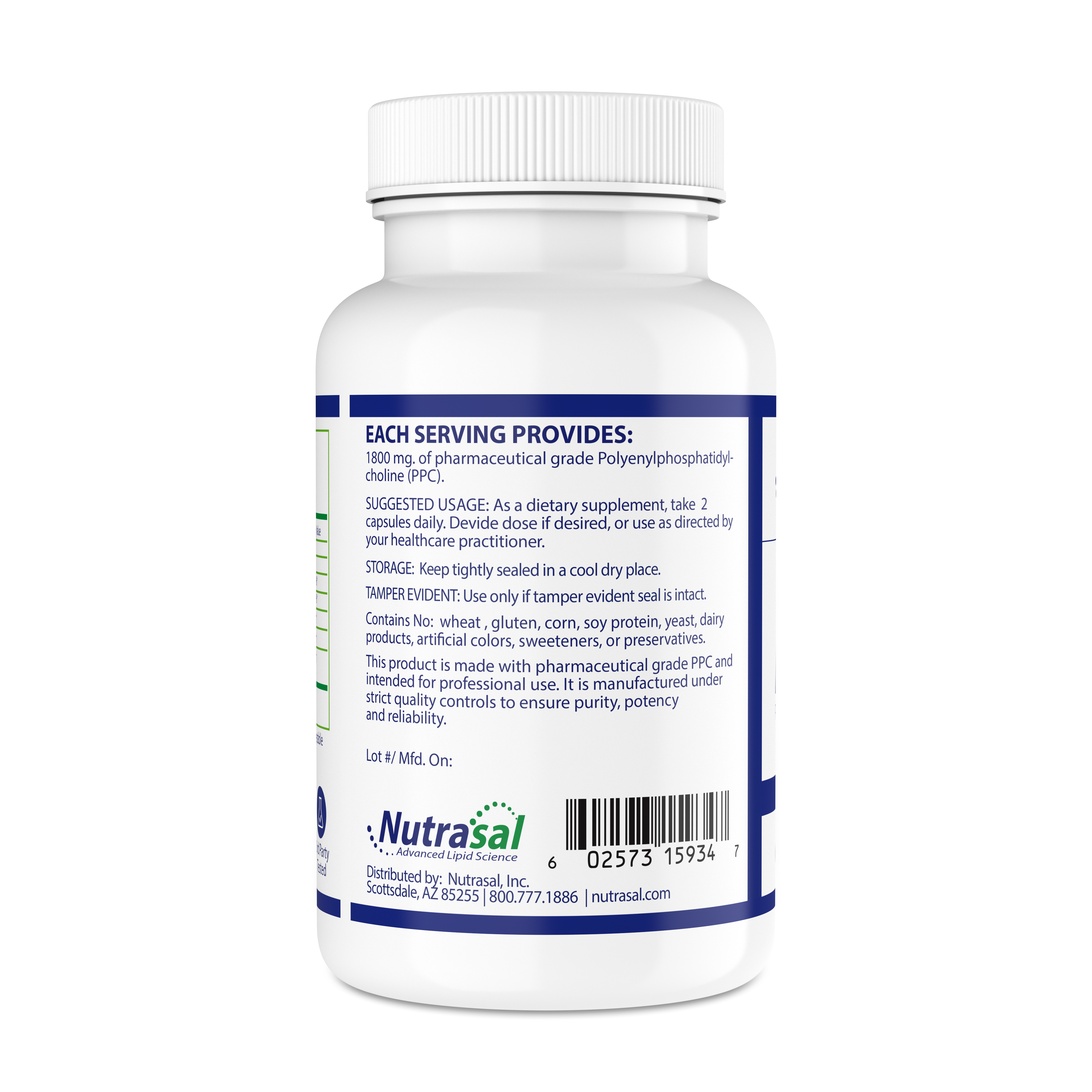 PhosChol 900 60ct. Veggie Cap Pharmaceutical Grade PPC For Cellular Repair and Healthy Gut, Liver, Brain Function
