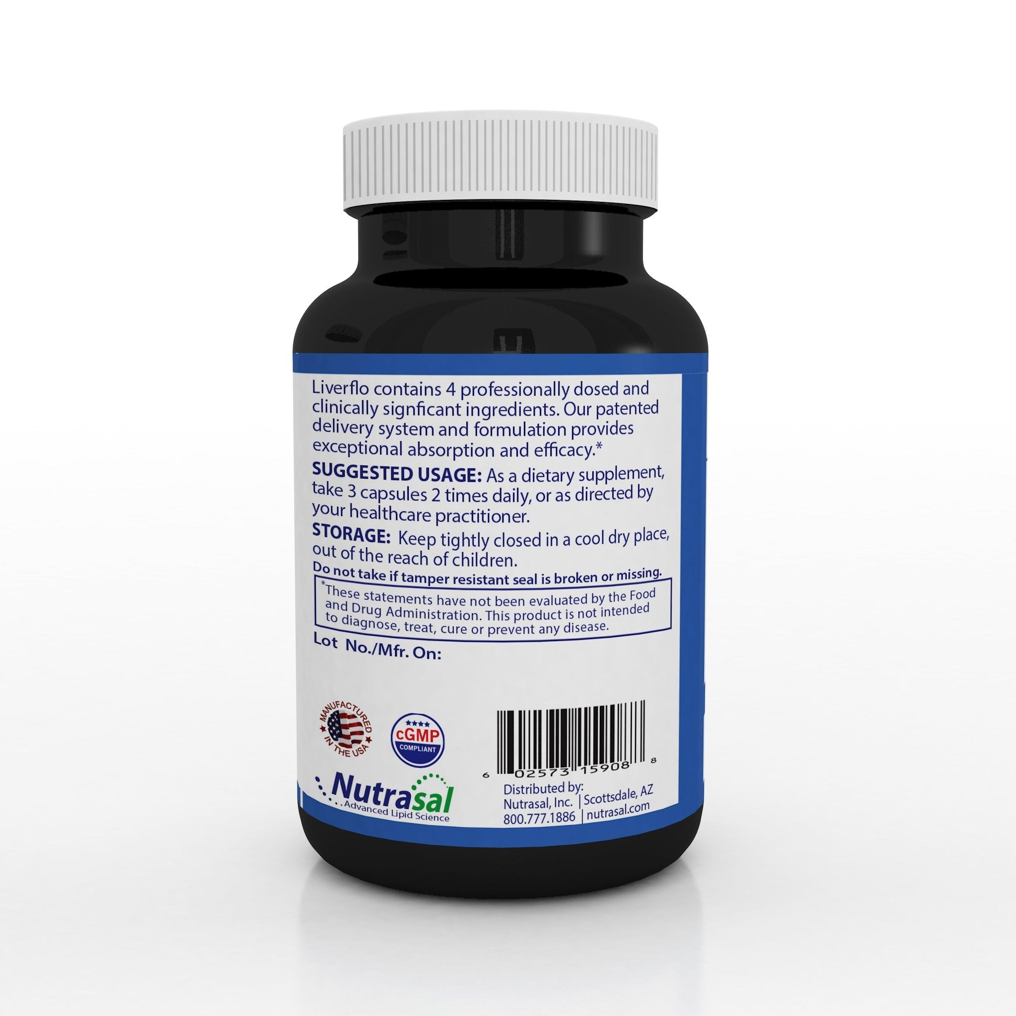 LiverFlo 4 in 1 - Premium, Patented, Exceptional, Proven Liver Support - Nutrasal