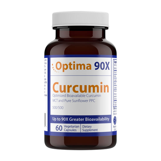 Optima 90X Curcumin - Super Enhanced with a 90X Bioavailability and ~9000% Better Absorption - Nutrasal
