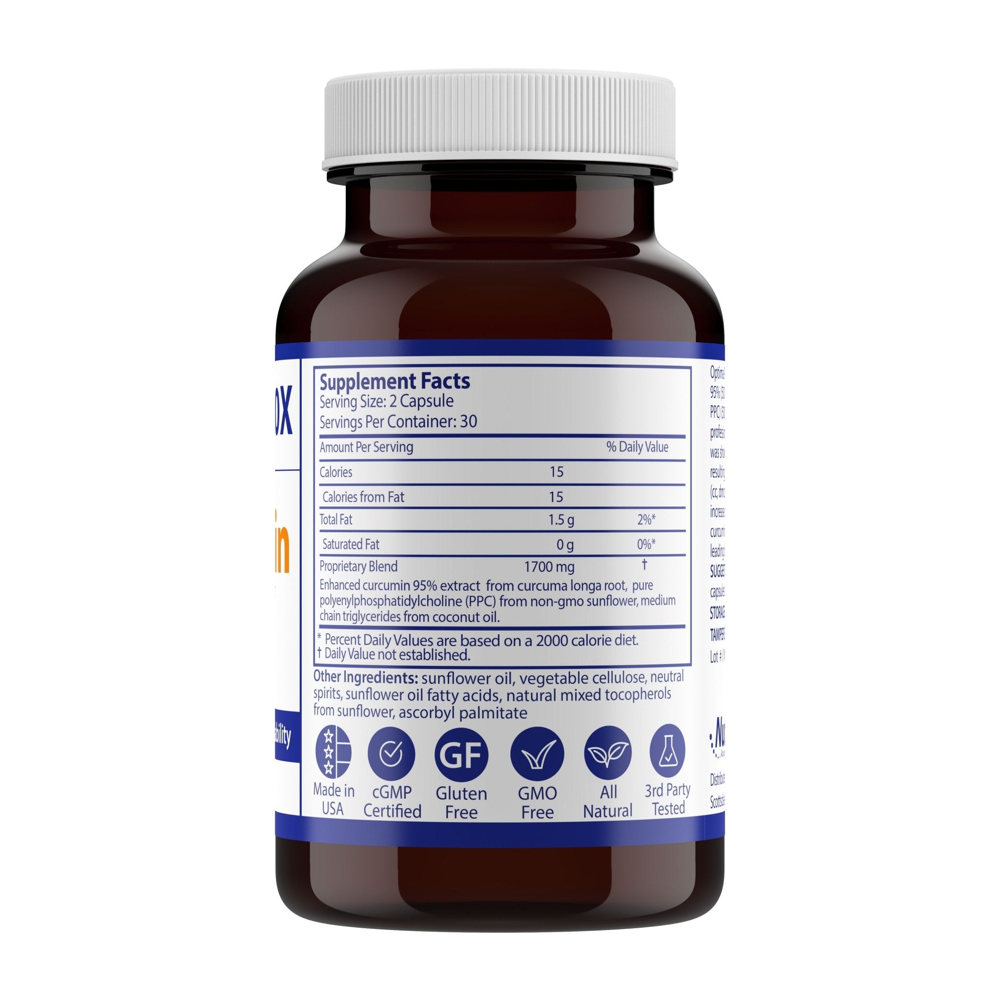 Optima 90X Curcumin - Super Enhanced with a 90X Bioavailability and ~9000% Better Absorption - Nutrasal