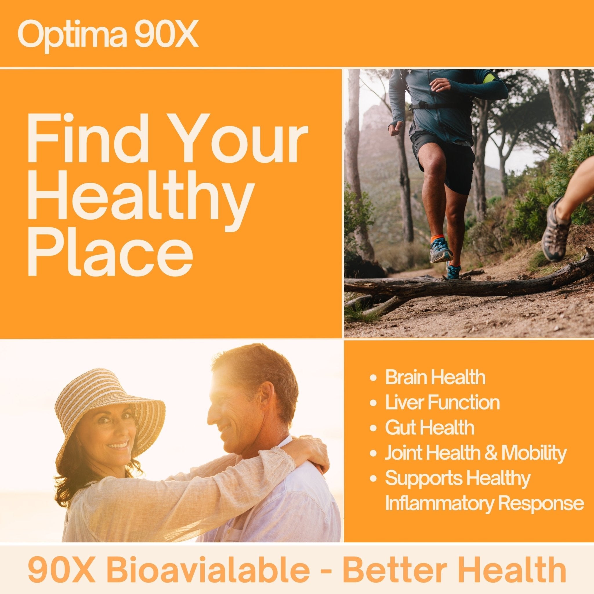 Optima 90X Curcumin - Super Enhanced with a 90X Bioavailability and ~9000% Better Absorption - Nutrasal