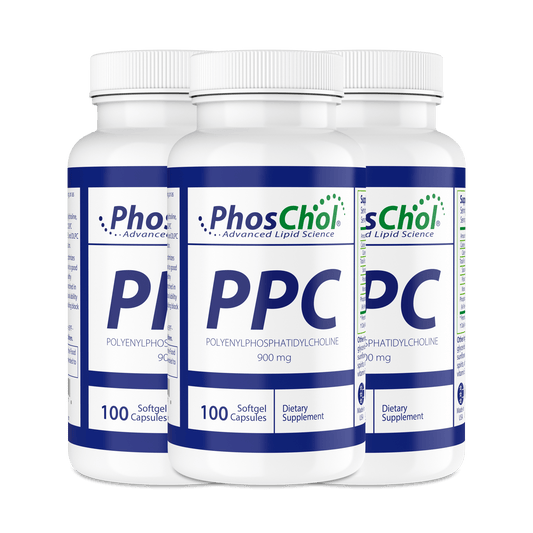 PhosChol 900 - 100Ct. Softgel 3 Pack Bundle Pharmaceutical Grade PPC - Nutrasal