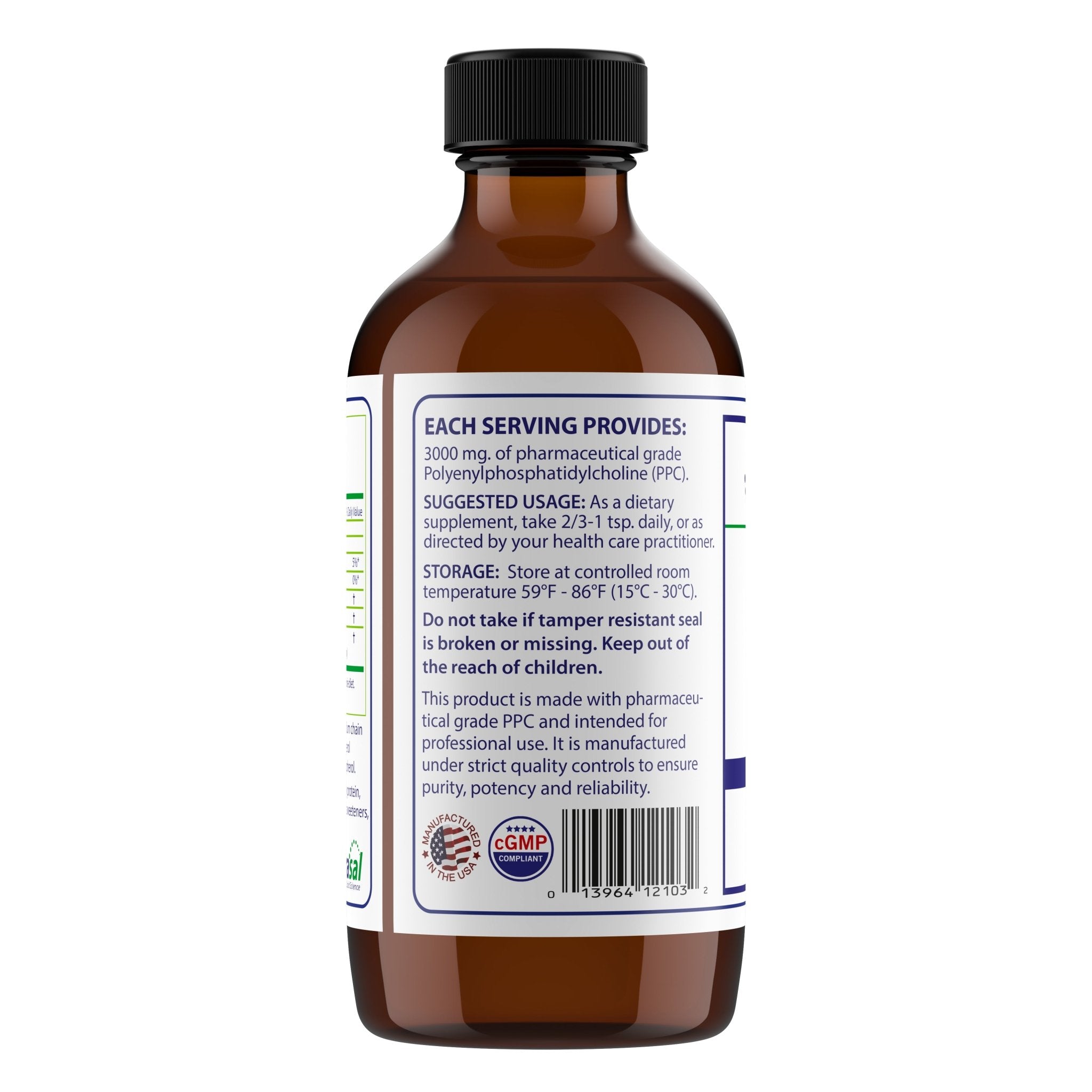 PhosChol Liquid Concentrate - 8oz. Pharmaceutical Grade PPC - Nutrasal
