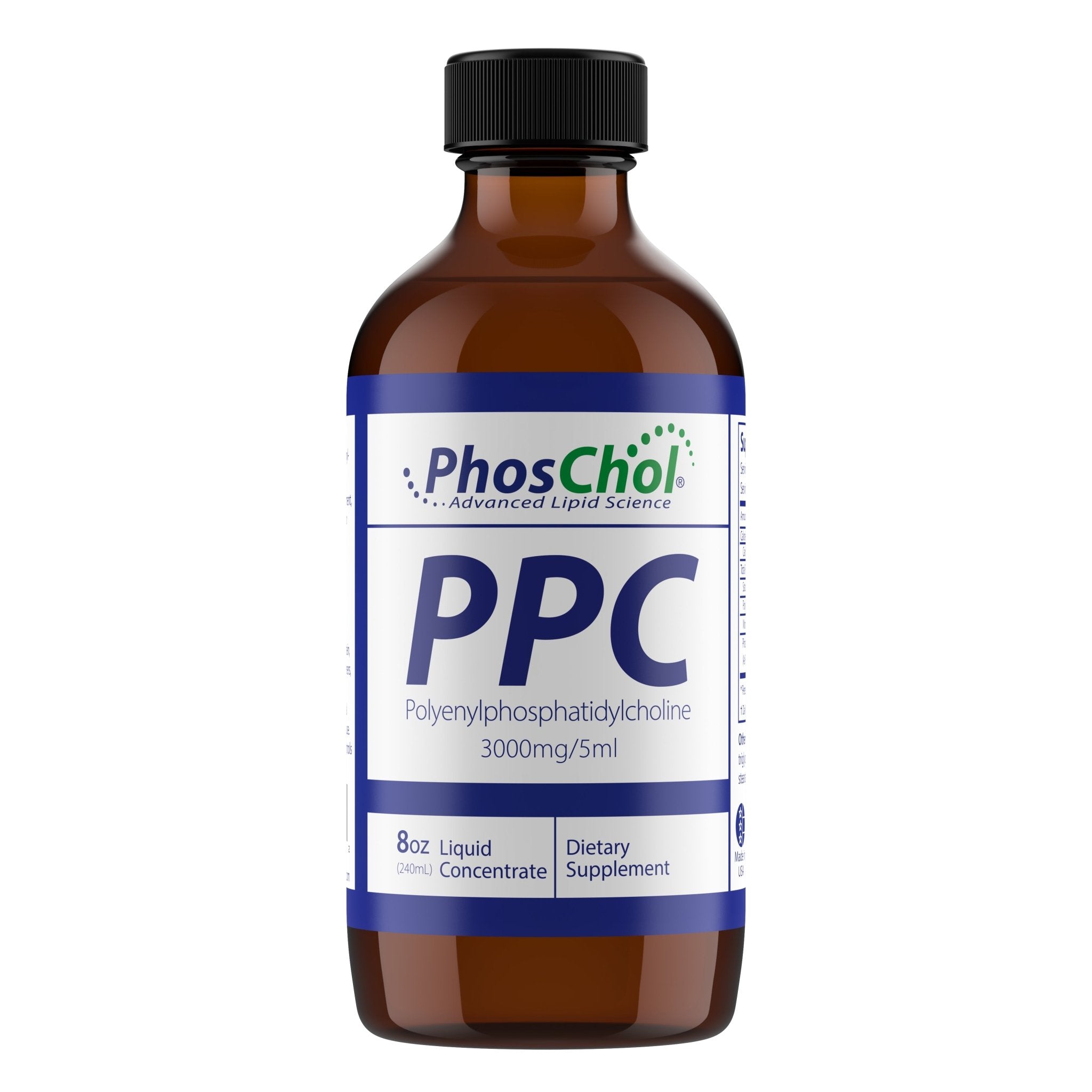 PhosChol Liquid Concentrate - 8oz. Pharmaceutical Grade PPC - Nutrasal