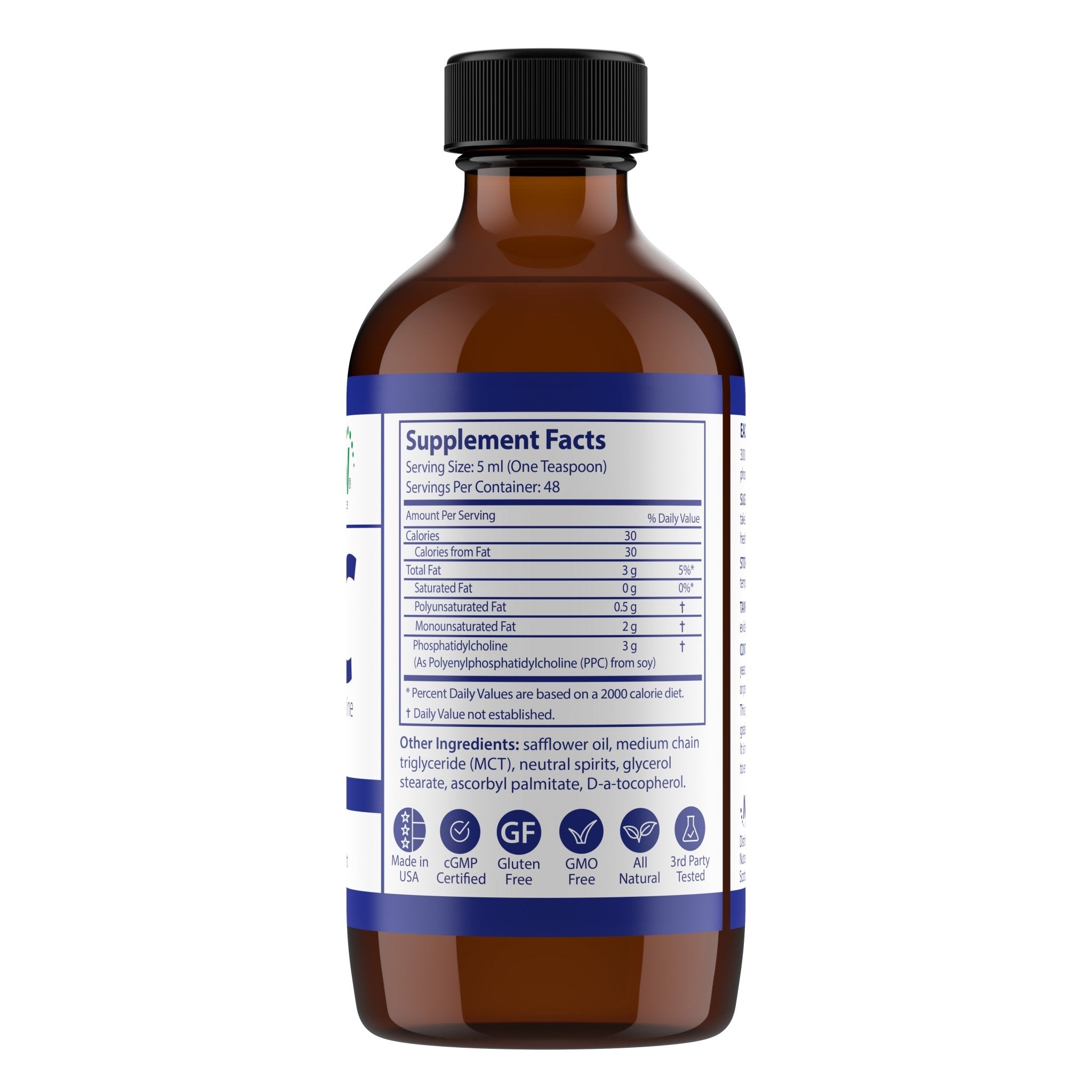 PhosChol Liquid Concentrate - 8oz. Pharmaceutical Grade PPC - Nutrasal