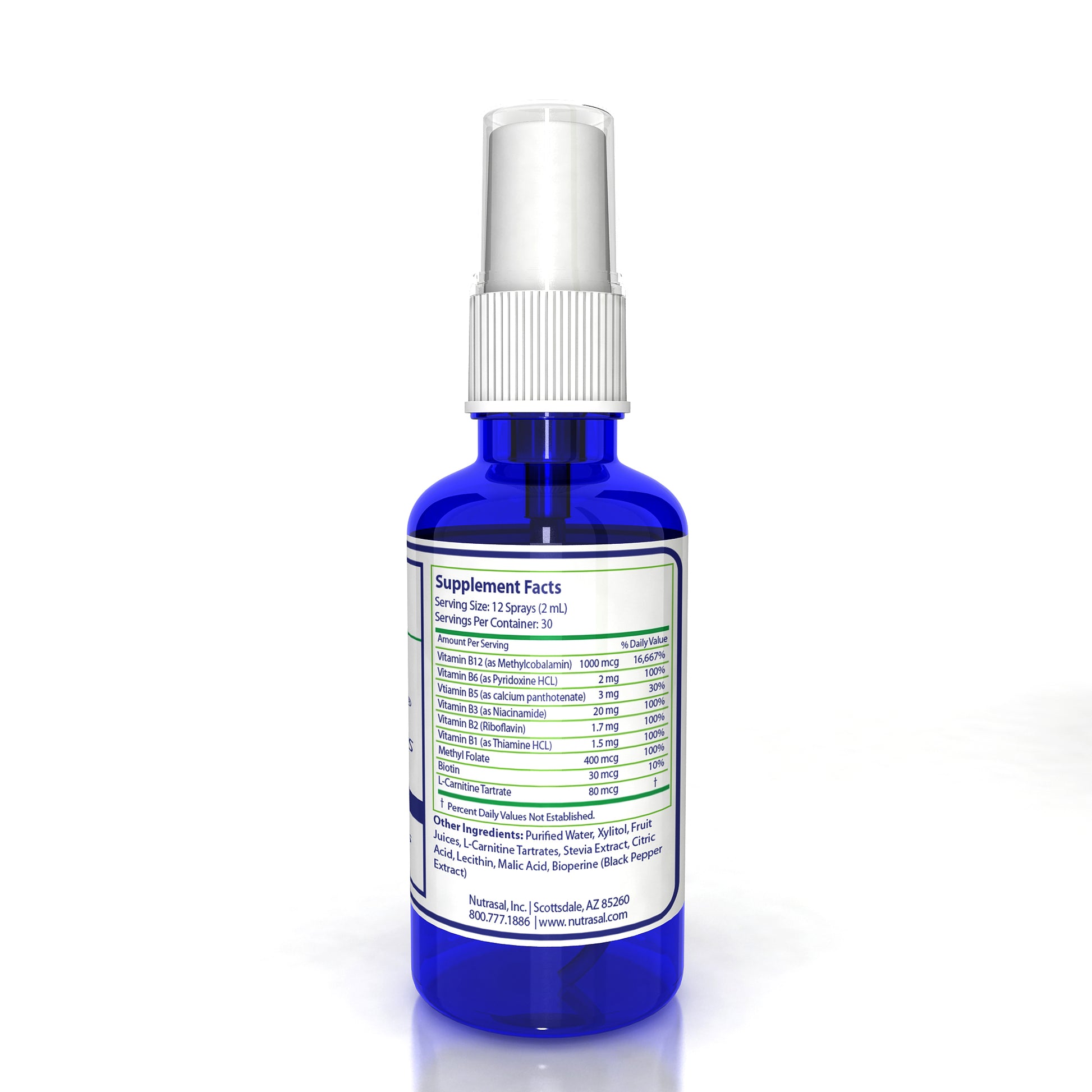liposomal vitamin b complex spray by Nutrasal