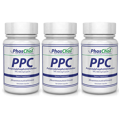 PhosChol 900-100Ct. Softgel 3 Pack Bundle Pharmaceutical Grade PPC