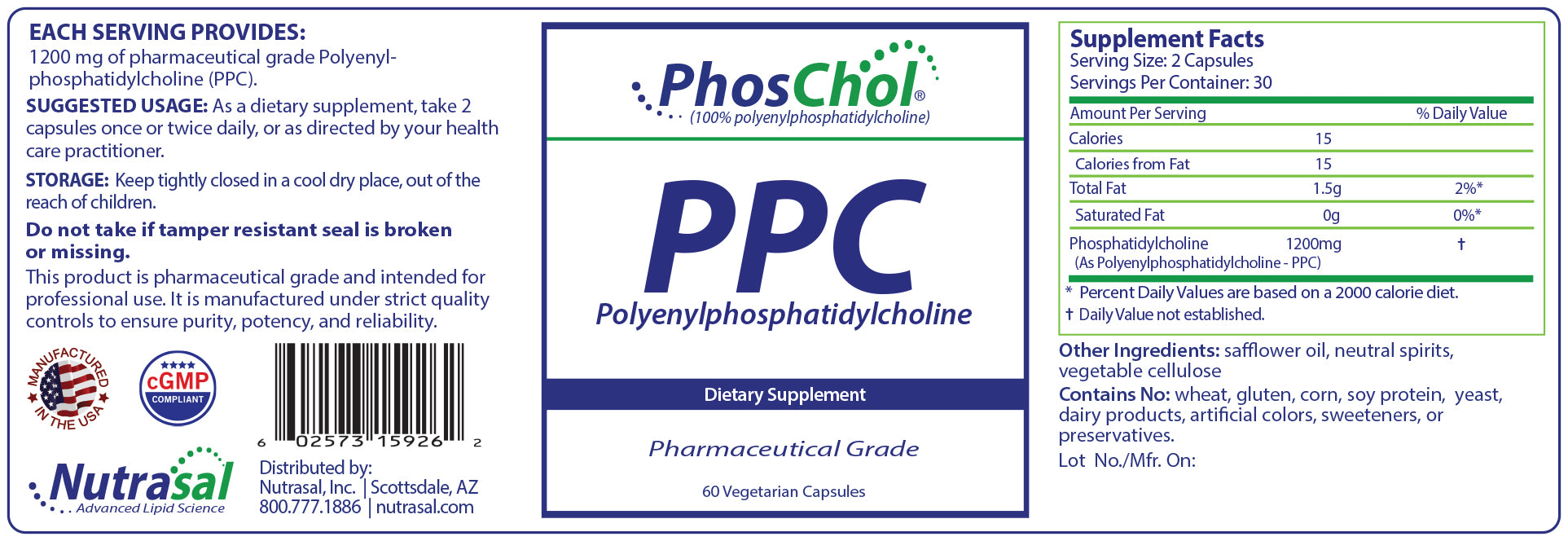 PhosChol PPC is a superior cell membrane therapeutic that supports Liver, Brain, Gut, Heart, Blood Vessels, cell metabolism, detox and more
