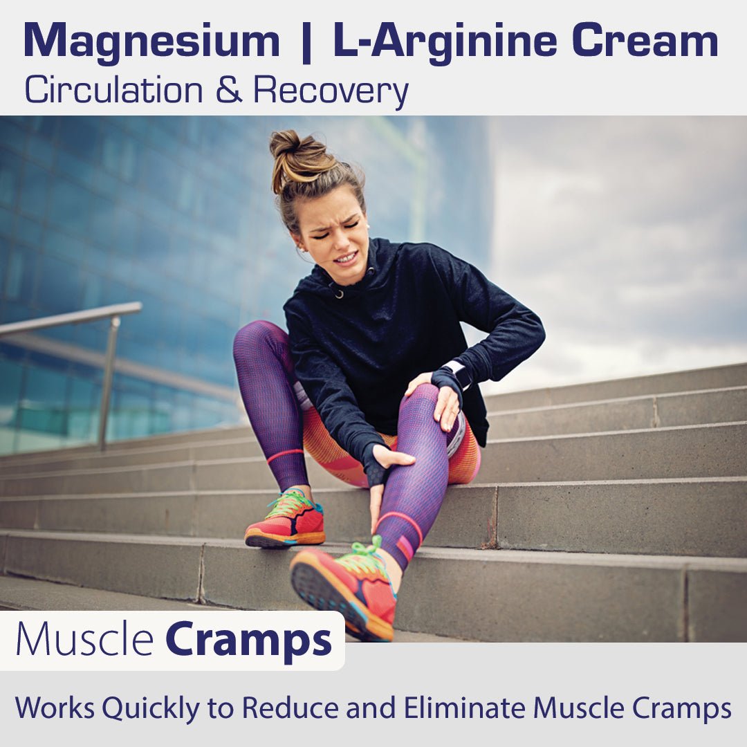 Magnesium L - Arginine Cream 8oz. - Circulation, Muscle, Tendon, Joint, Sports Recovery - Nutrasal