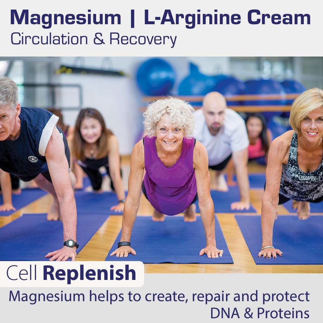 Magnesium L - Arginine Cream 8oz. - Circulation, Muscle, Tendon, Joint, Sports Recovery - Nutrasal