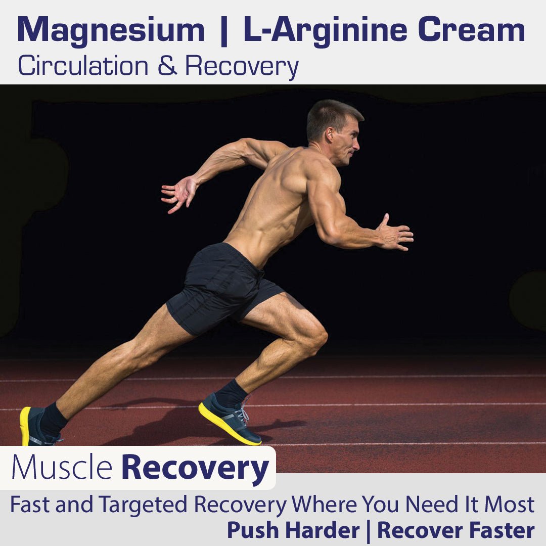 Magnesium L - Arginine Cream 8oz. - Circulation, Muscle, Tendon, Joint, Sports Recovery - Nutrasal