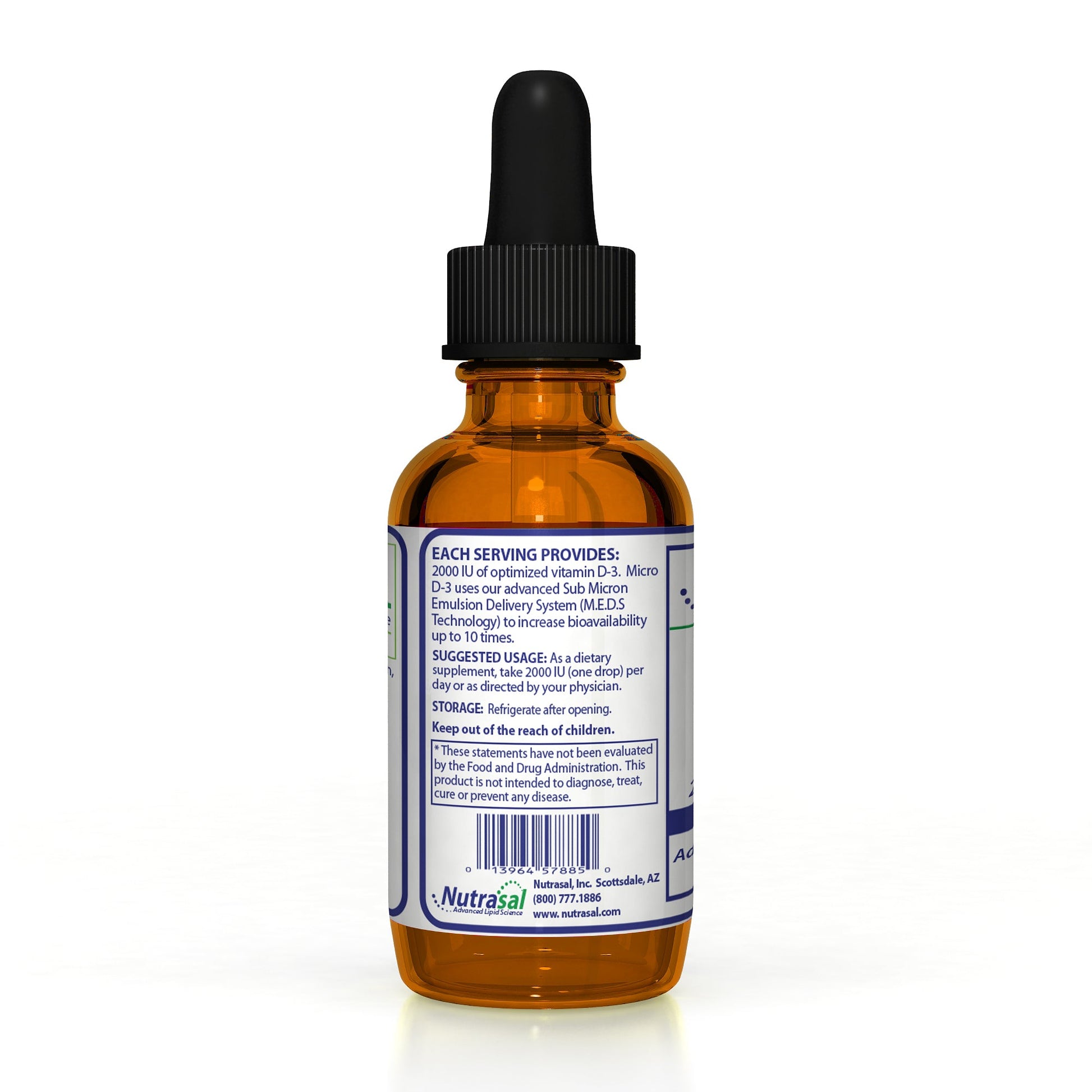 Micro D3 Concentrate: Best Absorbed 10X Sub - Micron (Nano) Delivery System - Nutrasal
