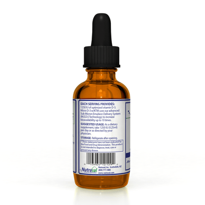 Micro D3 wth K and Trace Minerals: Micro D3 Concentrate: Best Absorbed 10X Sub - Micron (Nano) Delivery System - Nutrasal