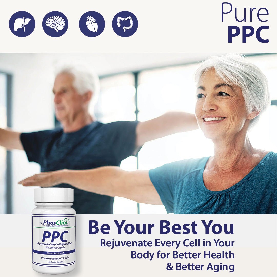 PhosChol 600 120ct. Veggie Cap Pharmaceutical Grade PPC For Cellular Repair and Healthy Gut, Liver, Brain Function - Nutrasal